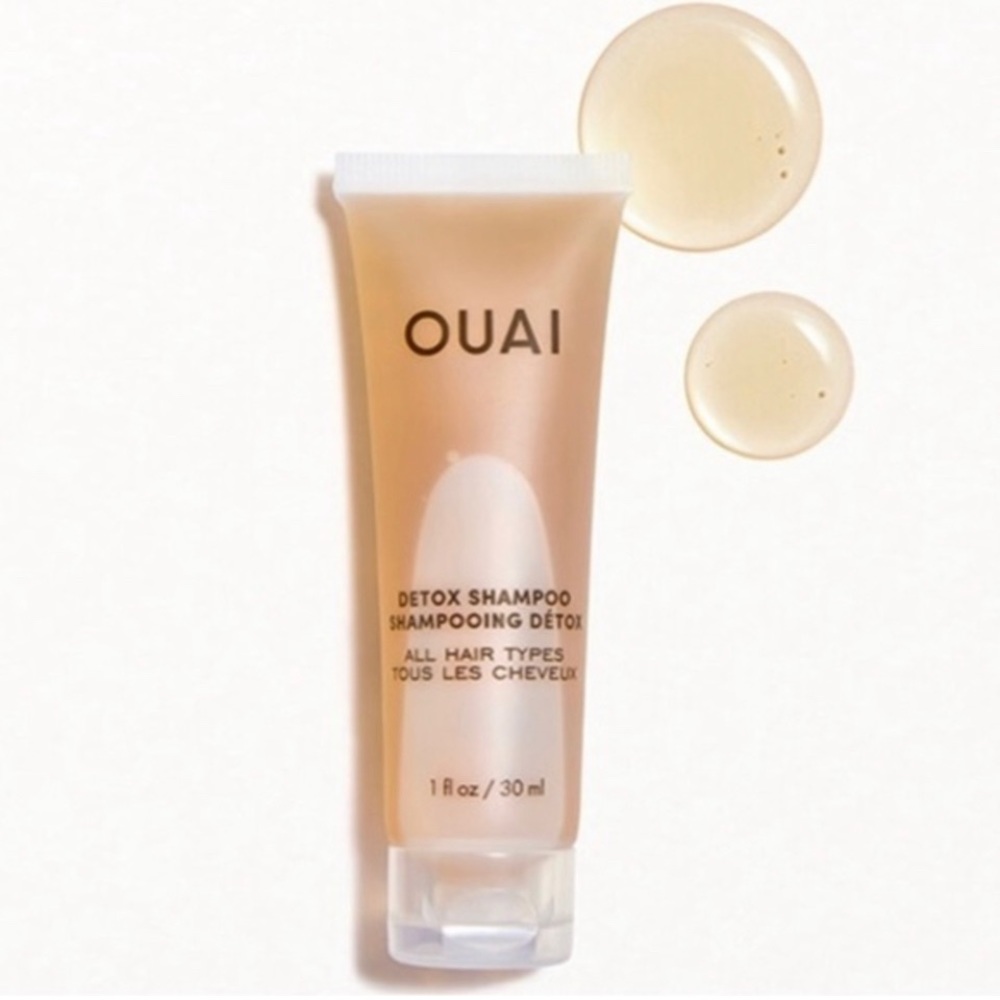 OUAI Detox Clarifying Deep Cleansing Apple Cider Vinegar Shampoo Sample Size NWT